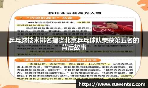 乒乓球技术排名揭晓北京乒乓球队荣获第五名的背后故事